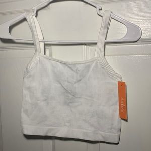 White crop top
